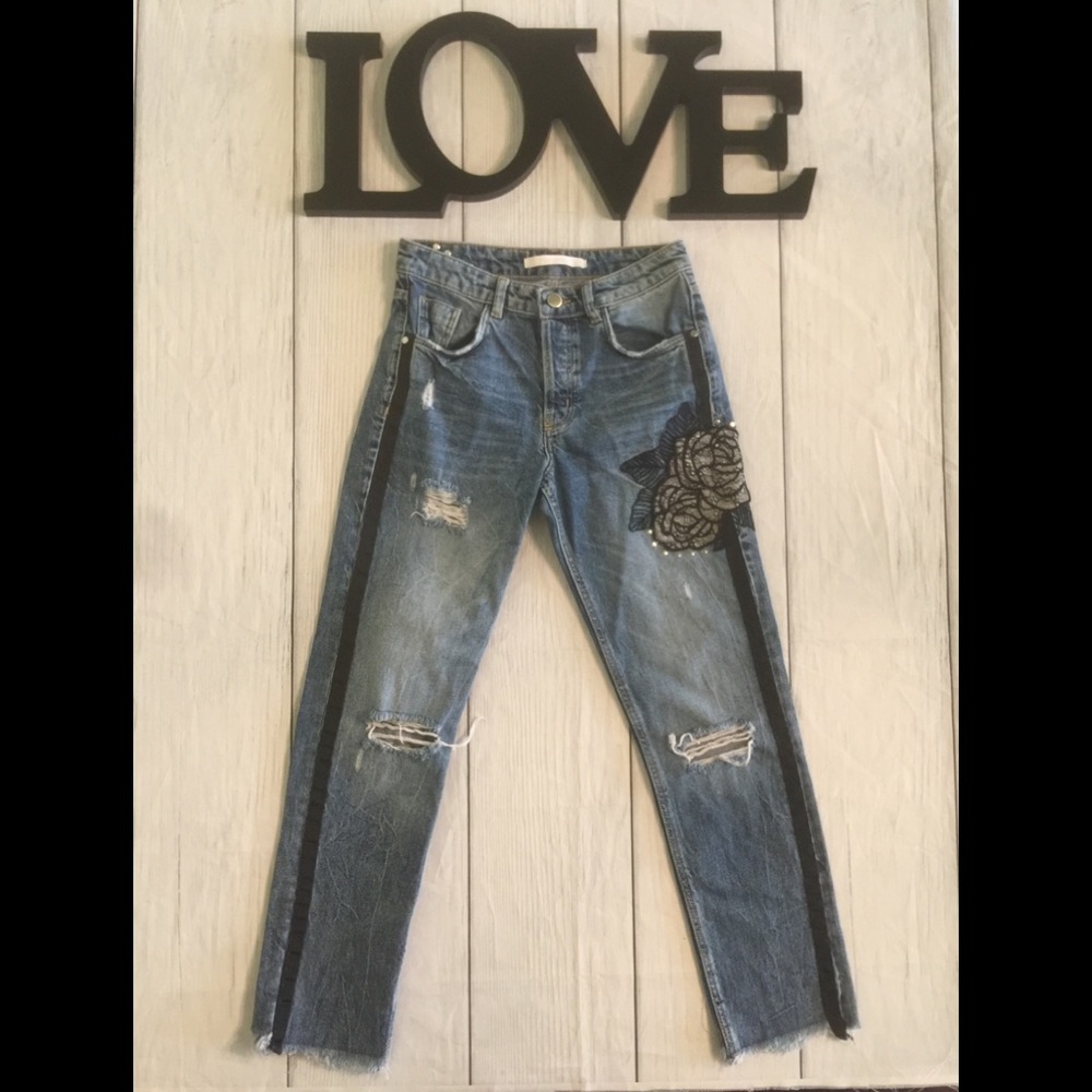 Mens Jeans Jeans Bicolore Zara Zara Trafaluc Denimwear Size 00 - Main Image